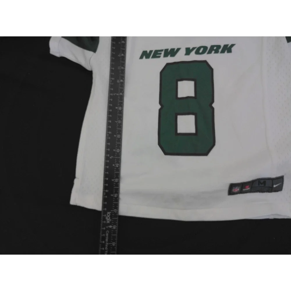 Nike Aaron Rodgers New York Jets Jersey Youth Medium White Green NFL Football 8